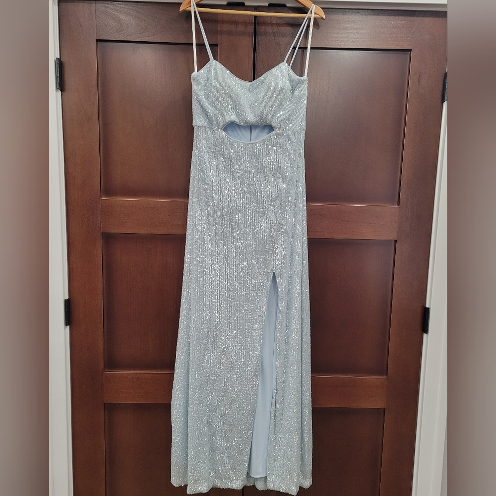 Xscape Light Blue Formal Dress - Picture 3 of 5